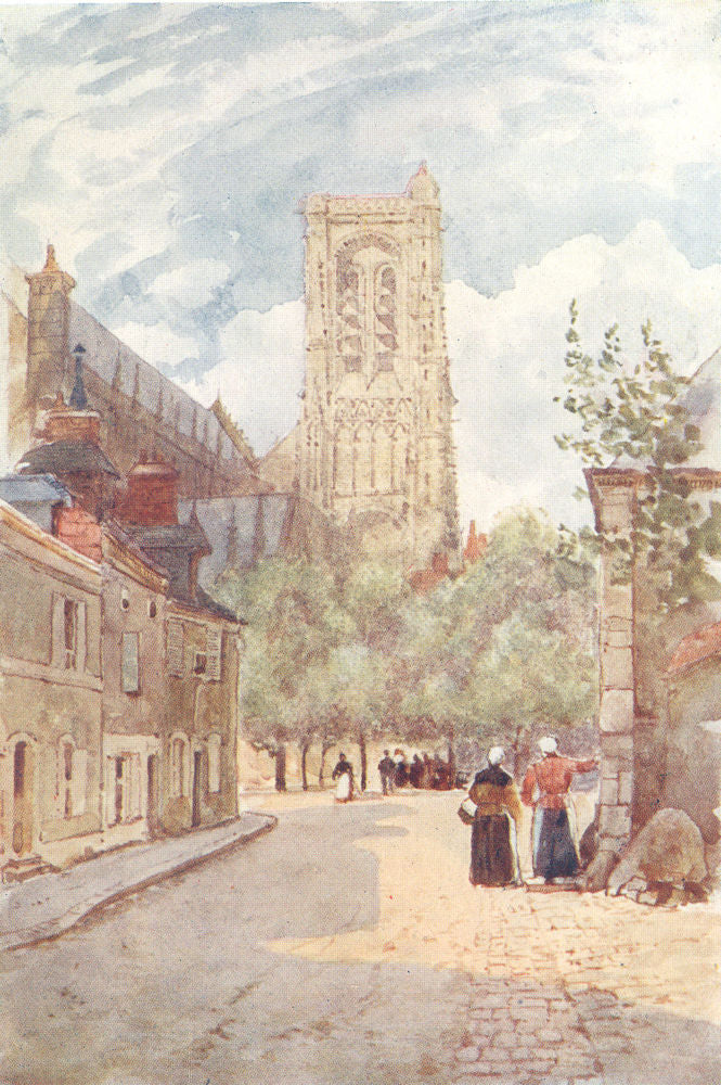 CHER. Bourges. Figures 1907 old antique vintage print picture